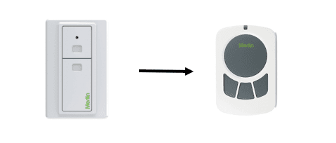 E138 = E148 merlin garage door remote